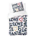 Dindi home 'Coloured Love' patalynės komplektas 140×220+20cm