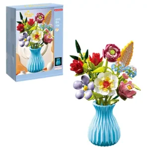 Zuanma konstruktorius ,,Flower Bouquet" gėlių puokštė vazoje