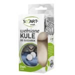 SMART wash vilnoniai kamuoliukai džiovyklėms, 2 vnt. (balti)