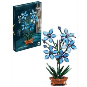 Zuanma „Mėlynoji orchidėja“ konstruktorius vazonėlyje