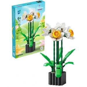 Zuanma konstruktorius ,,Daffodils" gėlė narcizas vazonėlyje