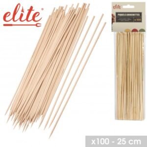 Elite mediniai iešmeliai – 25 cm, 100 vnt. pakuotė, natūralūs, kepimui ir serviravimui