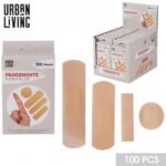 Urban Living vandeniui atsparūs pleistrai – 100 vnt. rinkinys