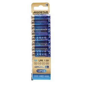 AIGOSTAR  Šarminė baterija LR6 (AA) 1.5 V, 2650 mAh, 12 vnt.