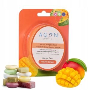 AGON mango kvapo muilo kempinė kūnui