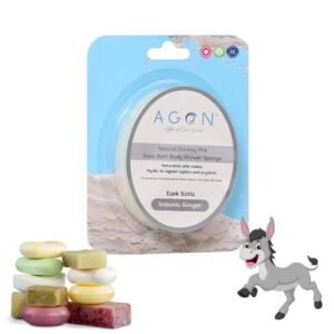 Agon muilas-kempinė su asilės pienu – švelni odos priežiūra