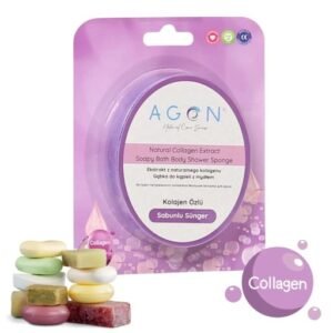 Agon muilas-kempinė su kolageno ekstraktu 2-in-1