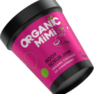 Organic Mimi kūno šveitiklis su kokosu ir avietėmis, natūralus, 250 g