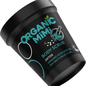 Organic Mimi kūno šveitiklis su jūros druska ir mėlynu moliu Detox