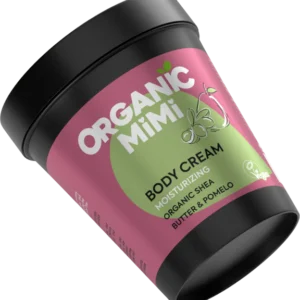 Organic Mimi drėkinamasis kūno kremas su sviestmedžio aliejumi ir pomelo, 200 ml