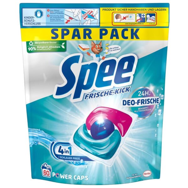 Spee Frische-Kick 4in1 skalbimo kapsulės, 60 vnt.