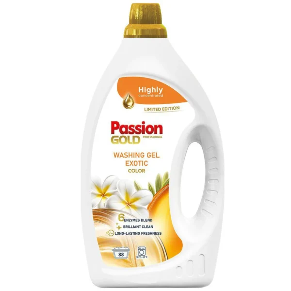 Passion Gold skalbimo gelis Exotic Color 88 skalbimų