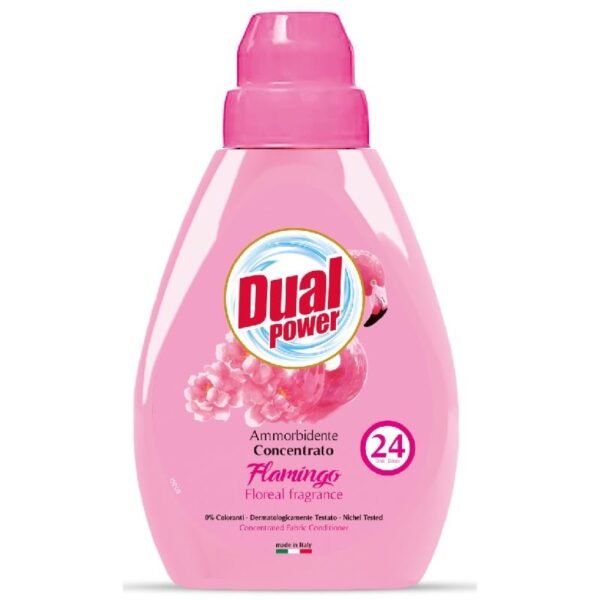 Minkštiklis Dual Power Flamingo Floral Fragrance, 600 ml