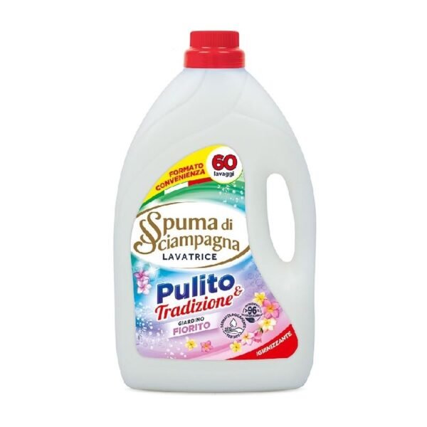Skalbiklis Spuma di Sciampagna „Pulito & Tradizione Giardino Fiorito“, 60 skalbimų