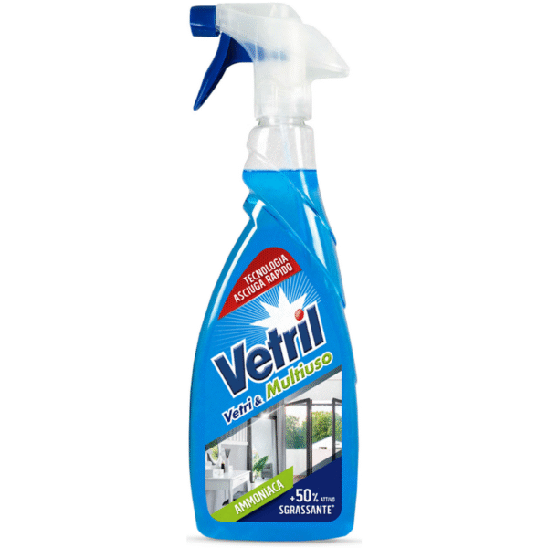 Vetril Vetri & Multiuso stiklo ir paviršių valiklis su amoniaku, 650 ml