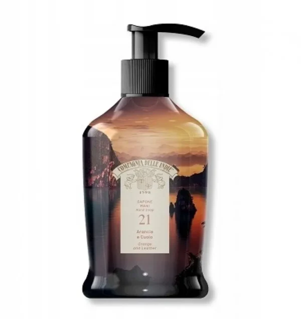 Compagnia delle Indie rankų muilas Arancia e Cuoio, 300 ml