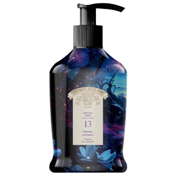 Compagnia delle Indie 13 rankų muilas Peonia e Ambra, 300 ml