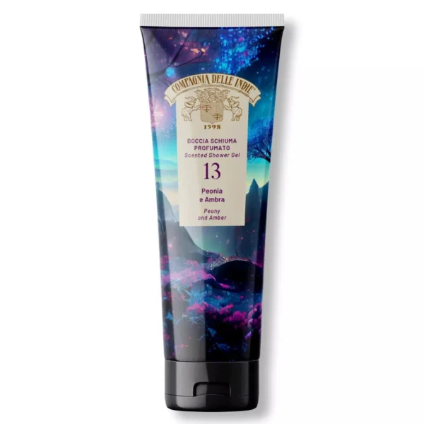 Compagnia Delle Indie dušo gelis „Peonia e Ambra“ Nr. 13, 250 ml