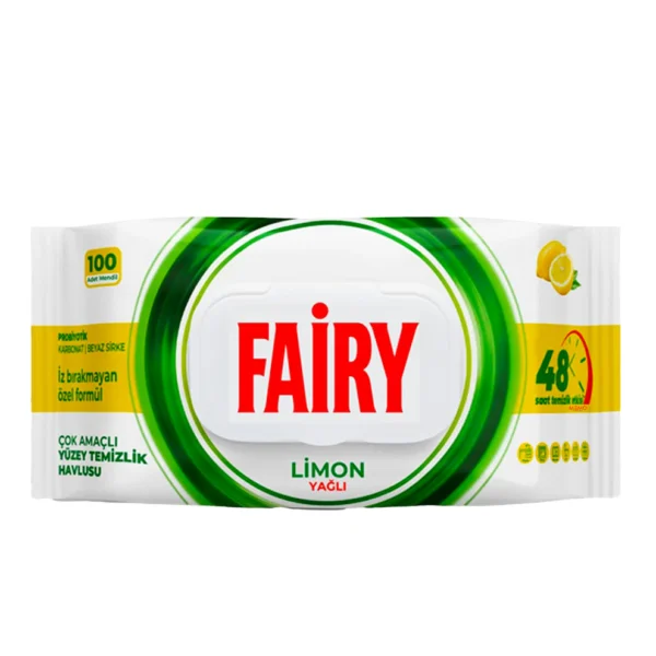 Fairy citrininės valymo servetėlės, 100 vnt.