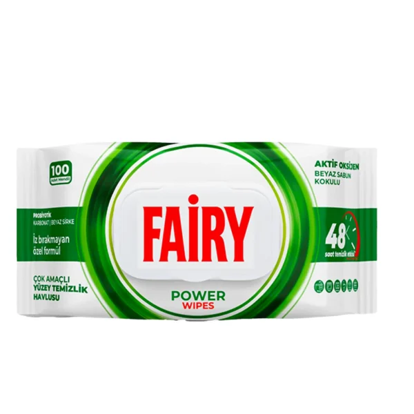 Fairy Power valymo servetėlės, 100 vnt.