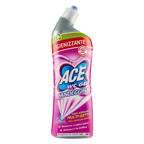 ACE WC Gel Candeggina tualeto valymo gelis su balikliu, 700 ml