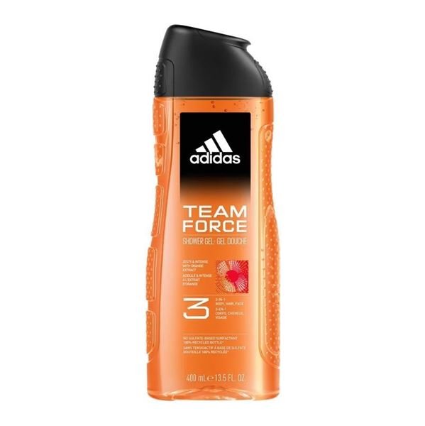 Adidas Team Force dušo gelis 3in1 vyrams 400 ml