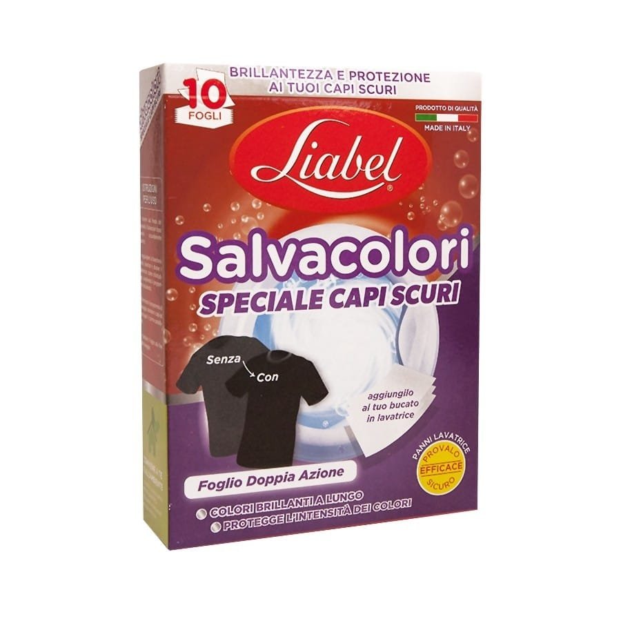 Liabel skalbimo lapeliai juodiems ir tamsiems drabužiams (10 vnt.)