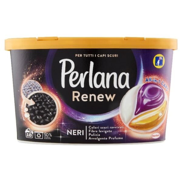 Perlana Renew Neri kapsulės skalbimui, 18 vnt.
