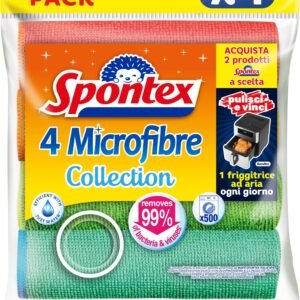 Spontex 4 Microfibre Collection šluosčių rinkinys 4 vnt.