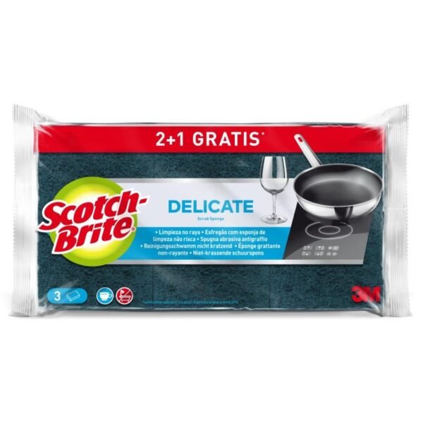 Scotch-Brite Delicate kempinės 3 vnt. (2+1 gratis)