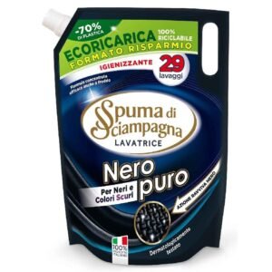 Spuma di Sciampagna Nero Puro – skalbimo gelis tamsiems audiniams