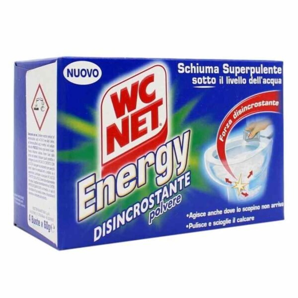 WC Net Energy Disincrostante tualeto valymo milteliai (4 × 60 g)