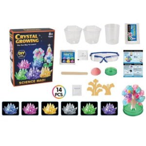 Mokslinis rinkinys „Crystal Growing“ (augink savo kristalus)