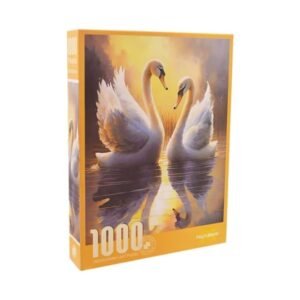 „Swans in Sunset“