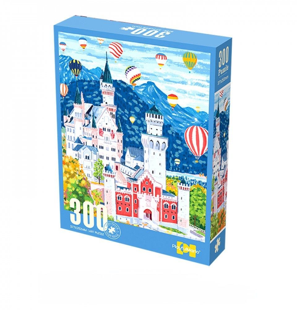 Puzzle „Castle in the Sky“ 300 detalių (Playtive Mario, 37,7×52 cm)