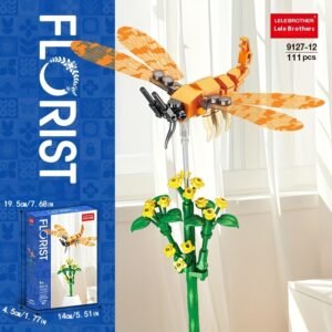 Zuanma konstruktorius ,,Dragonfly Sunflower" Laumžirgis ir saulėgrąžos