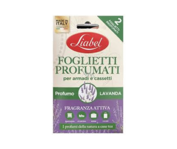 Liabel kvapūs lapeliai spintoms ir stalčiams Lavanda, 2 vnt.