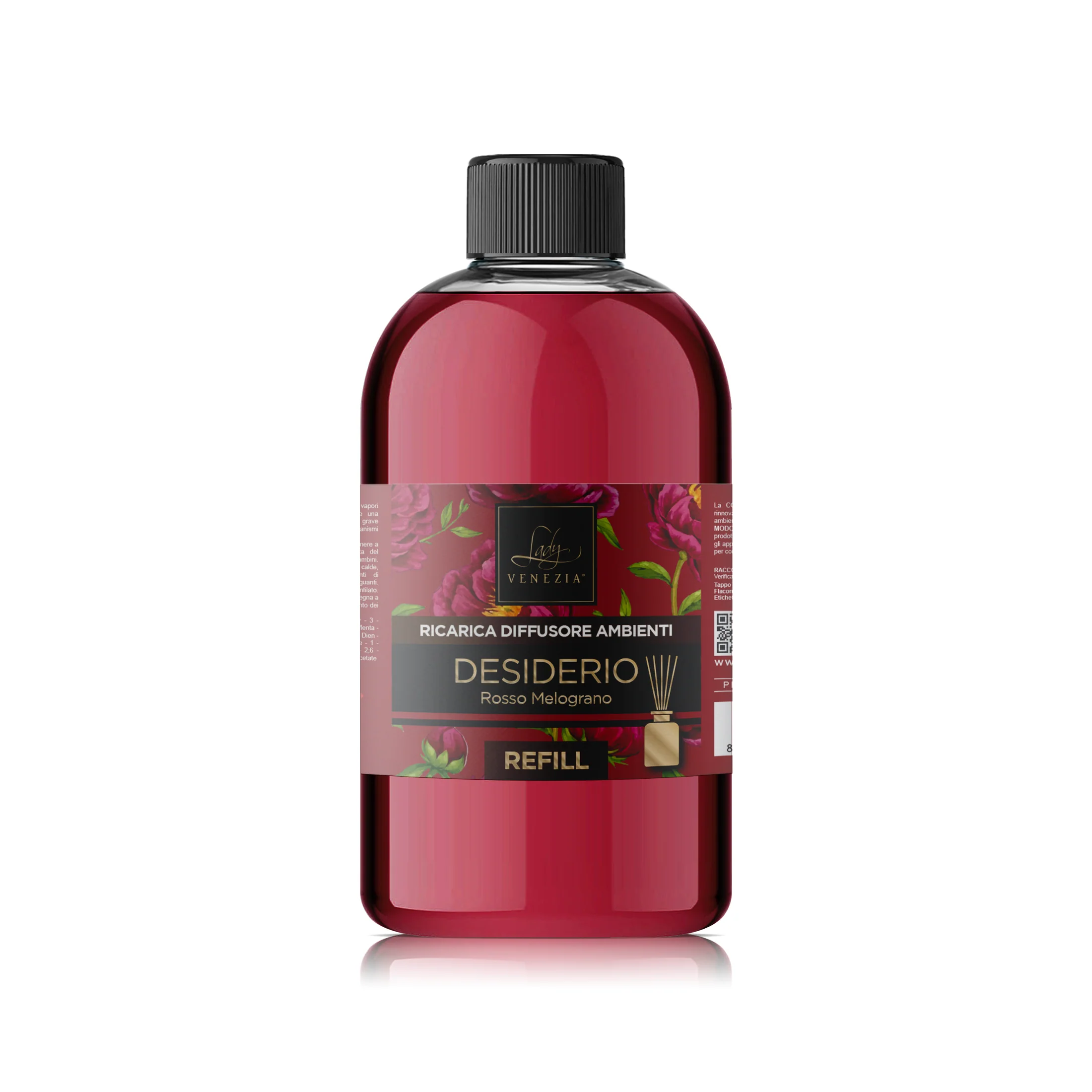 lady venezia desiderio rosso melograno namų kvapo papildymas, 500ml