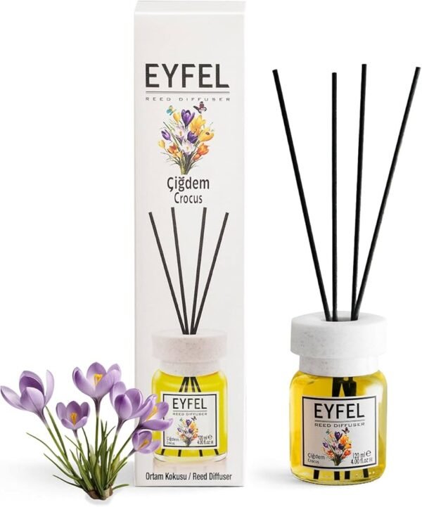 Eyfel Crocus namų kvapas su lazdelėmis, 120ml