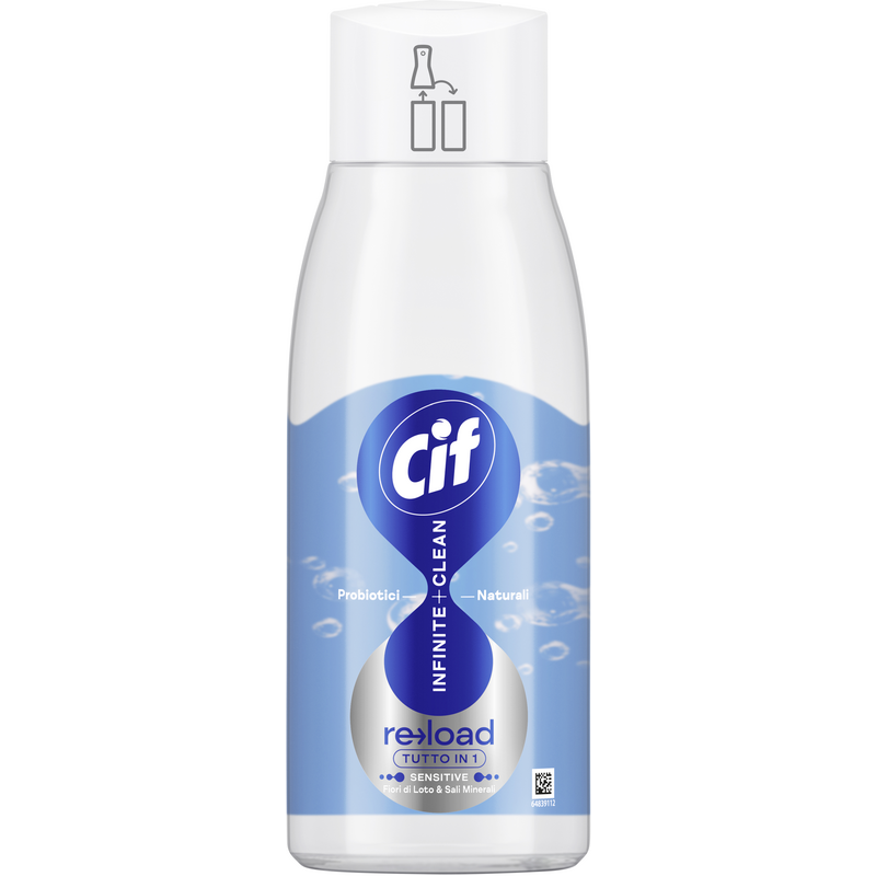 Cif Infinite+Clean Tutto in 1 Sensitive universalus valiklis su probiotikais, 590 ml