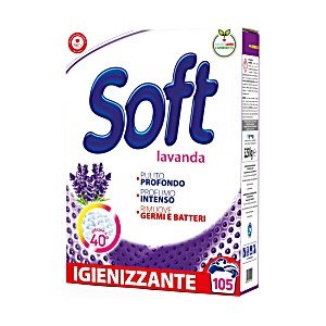 soft lavanda igienizzante skalbimo milteliai, 105 skalbimai