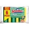 Spontex Multi Power indų plovimo kempinės, 6 vnt.