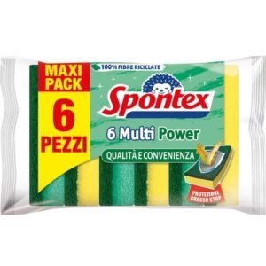 Spontex Multi Power indų plovimo kempinės, 6 vnt.