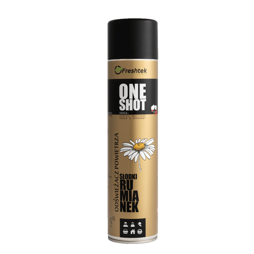 Freshtek One Shot saldaus ramunėlių aromato kvapų neutralizatorius, 600 ml