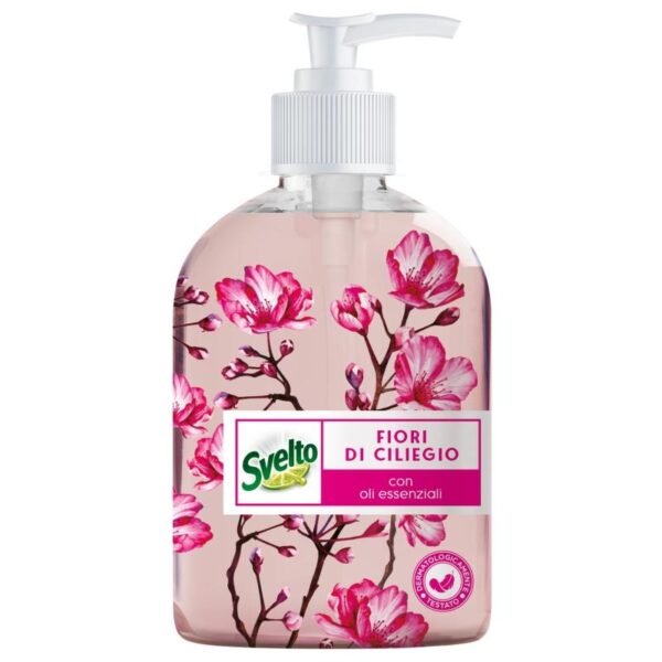 Svelto fiori di ciliegio skystas indų ploviklis su dozatoriumi, 450 ml
