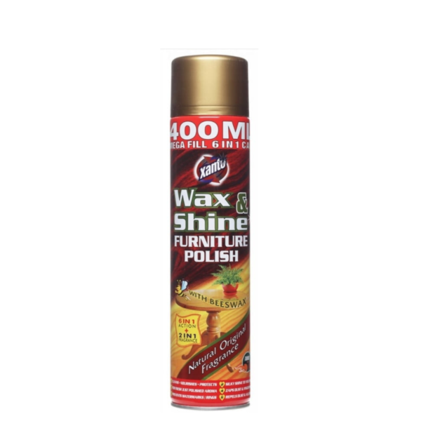 Xanto Wax & Shine baldų poliravimo purškalas su bičių vašku, 400 ml