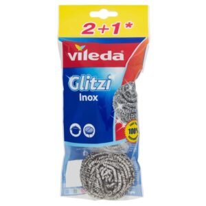Plieninės šveitimo kempinėlės Vileda, 2+1 vnt.