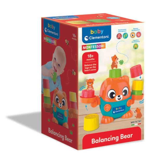 Clementoni baby lavinamasis žaislas – balansinis meškiukas BALANCING BEAR