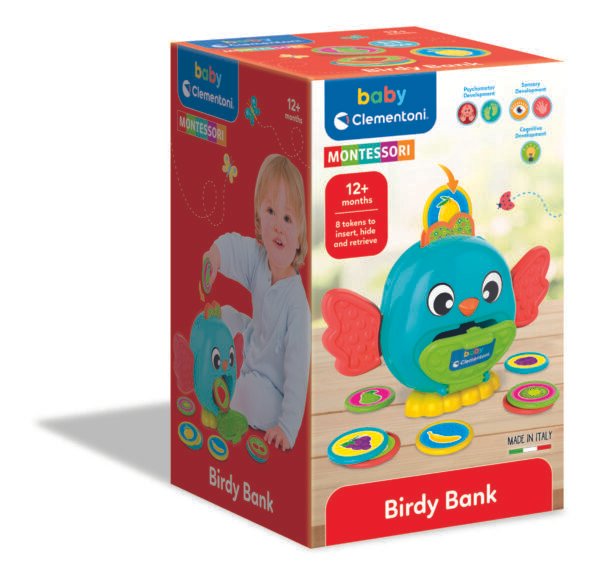 Clementoni baby lavinamasis žaislas – taupyklė BIRDY BANK