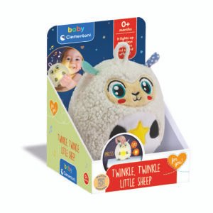 Clementoni „Twinkle, Twinkle Little Sheep“ šviečiantis minkštas žaislas kūdikiams